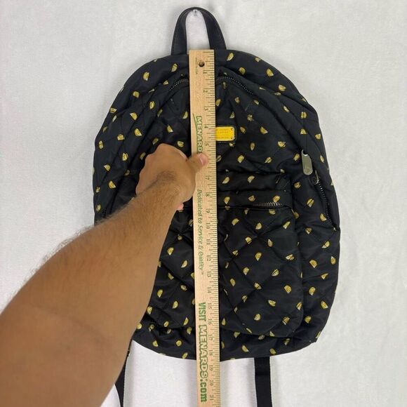 Marc‎ by Marc Jacobs Black with Lemon Print Quilted Backpack